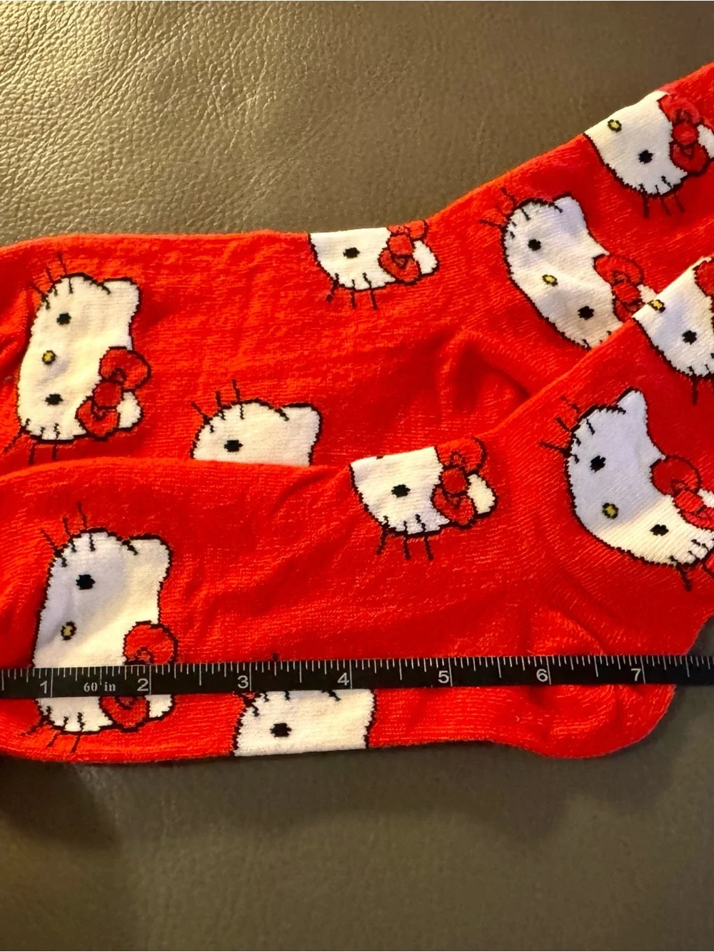 NWOT Hello Kitty Red and White Character Crew Socks